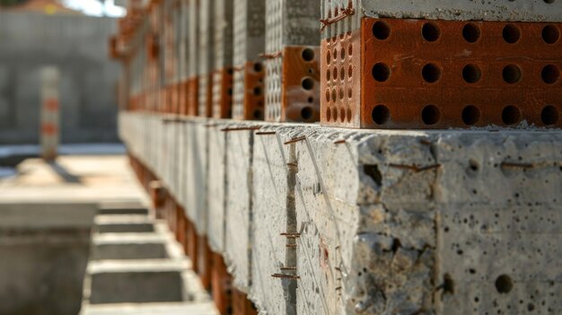 Photo fermeture des joints flexibles dans les murs et les planchers des bâtiments permettant le mouvement sans