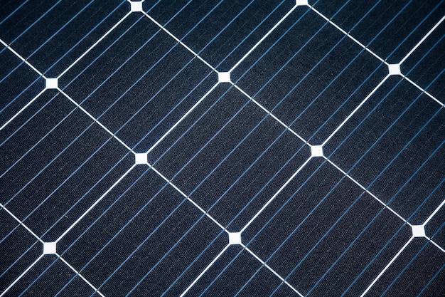 Photo fermeture d'un nouveau panneau solaire solution écologique d'énergie renouvelable production d'électricité