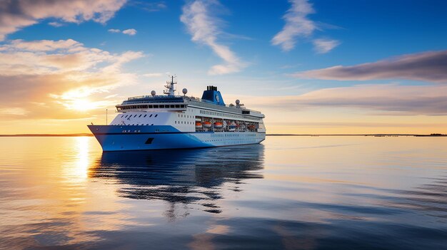 Ferry Baltic Princess Silja Line dans le golfe de Finlande