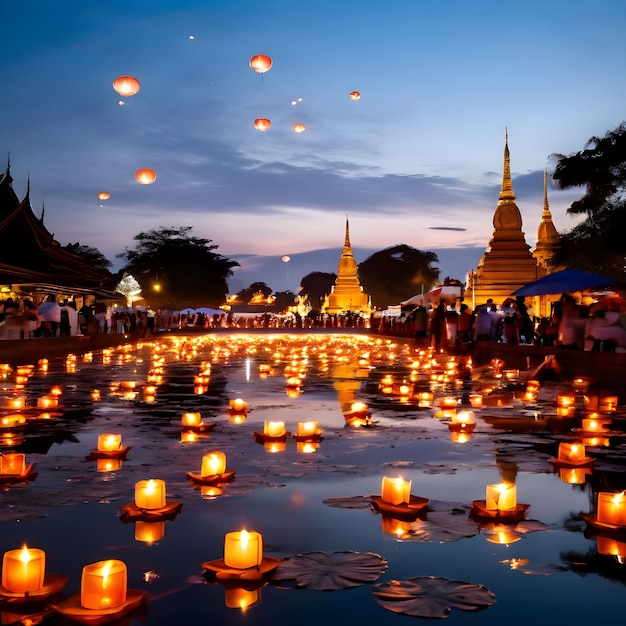 Festival à Chiang Mai en Thaïlande