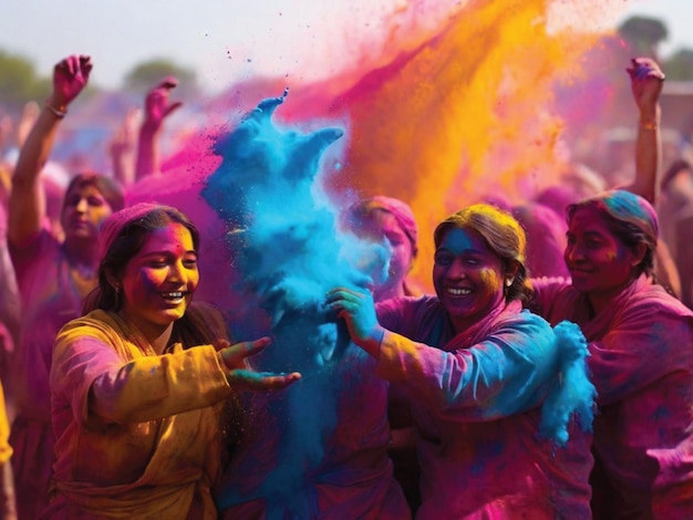 Le festival coloré de la poudre de Holi