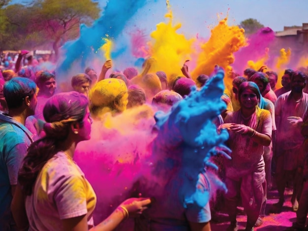 Le festival coloré de la poudre de Holi