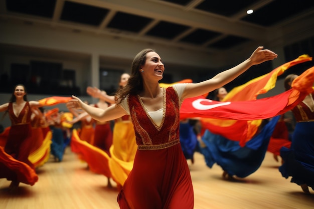 Festival de danse turque pour la fête de la République