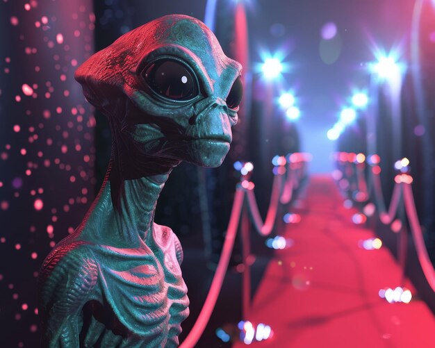 Festival de films extraterrestres classiques présentant des films de différentes planètes tapis rouge