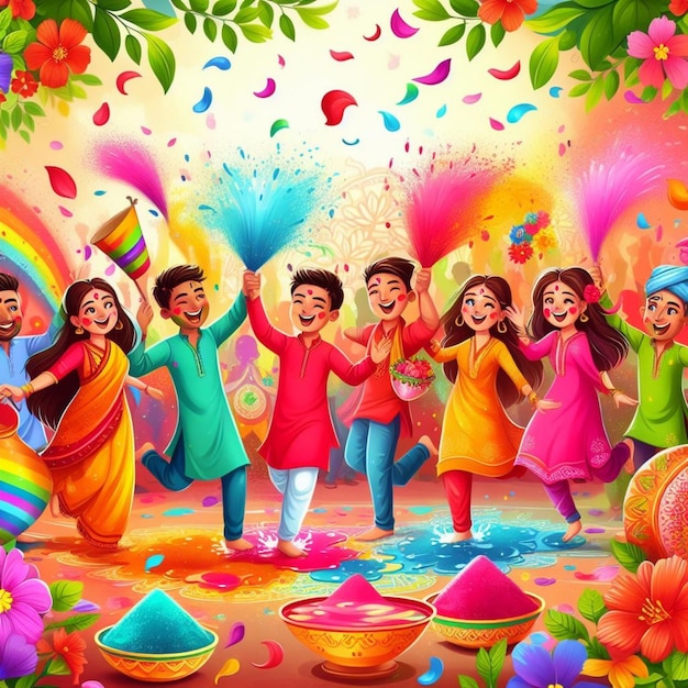 Le festival de Holi en Inde