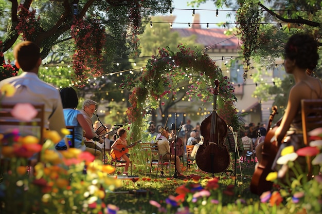 Festival de musique folklorique en plein air pour la fête des mères