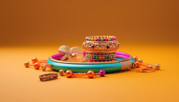 Festival Raksha Bandhan célébrant des objets minimaux et une séance photo conceptuelle