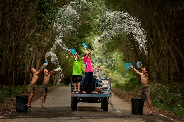 Festival de Songkran en Thaïlande