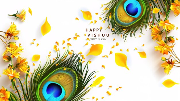 Festival traditionnel indien Happy Vishu célébré au Kerala, en Inde Illustration