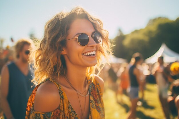 Photo des festivals et des événements en plein air joyeux