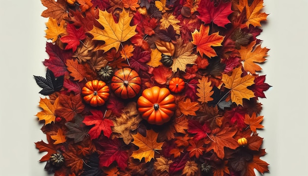 Des festivités d'automne enchanteuses, des citrouilles sculptées au milieu des feuilles d'hiver vibrantes.