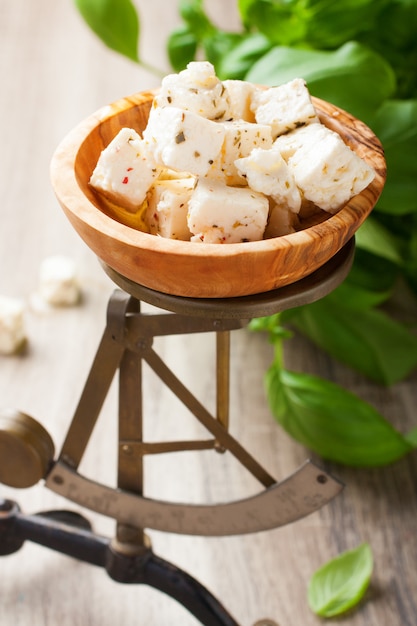 Feta en cubes à l&#39;ancienne