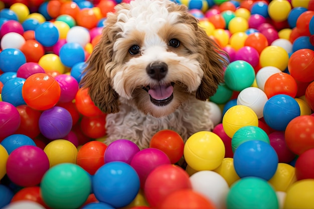 La fête d'anniversaire d'un cockapoo est une fête amusante