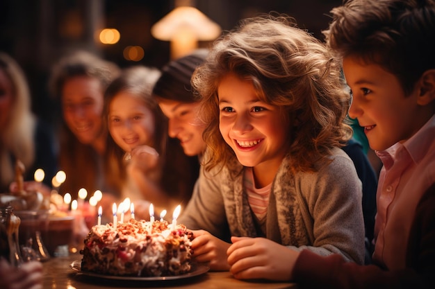 Une fête d'anniversaire d'un enfant au milieu des sourires