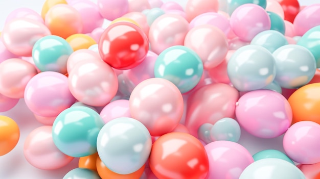 Une fête de ballons vibrante Un chef-d'œuvre d'intelligence artificielle générative
