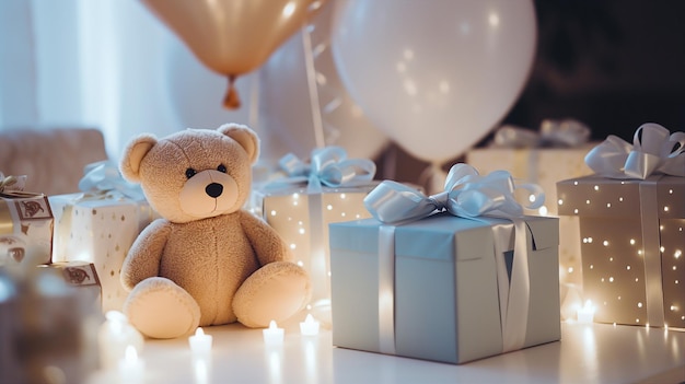 Fête de célébration de la douche de bébé