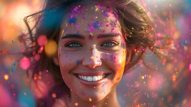 Une fête colorée célébrant la fête de Holi