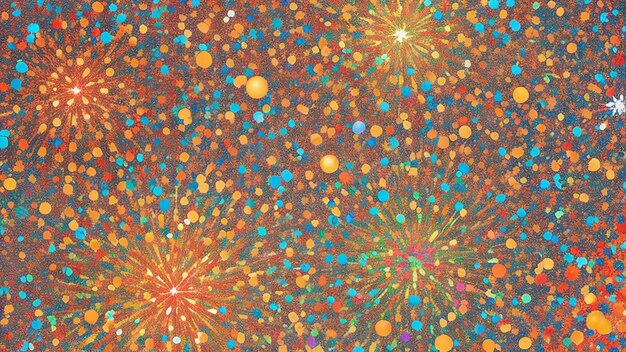 Une fête de confettis vibrante