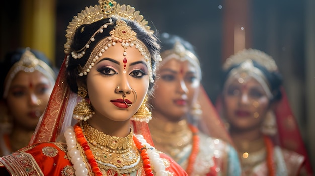 Fête divine des célébrations captivantes de Durga Puja