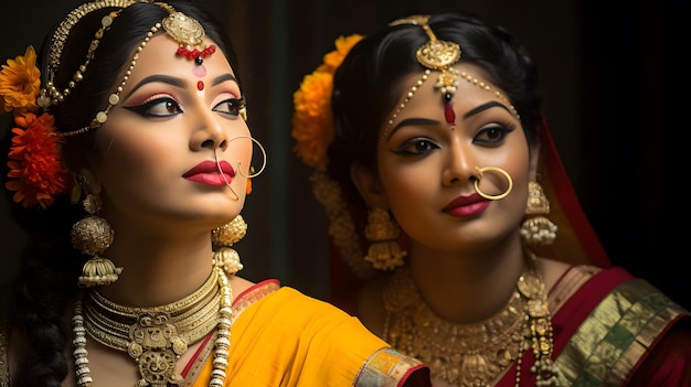 Fête divine des célébrations captivantes de Durga Puja