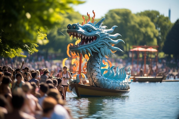 Fête du bateau dragon célébrations de la diversité culturelle