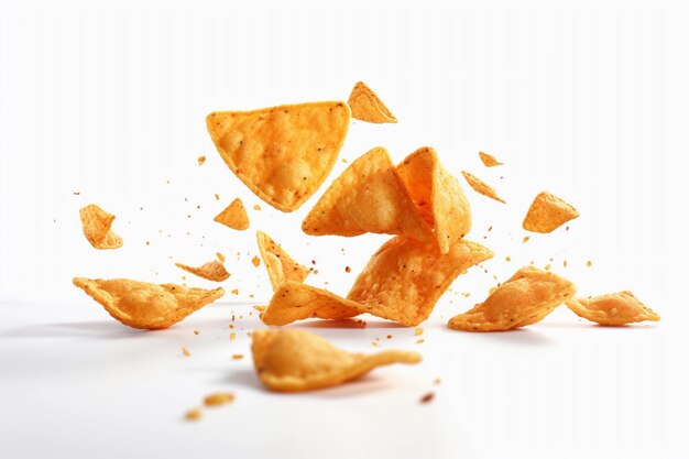 Photo la fête du crispy crunch l'attrait irrésistible des chips de nachos