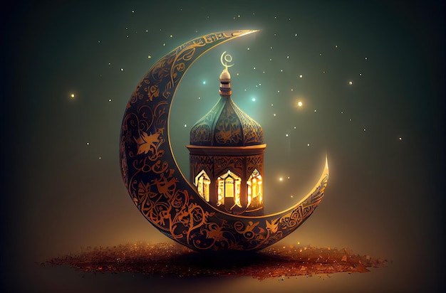 Fête du Ramadan Kareem générée par l'IA