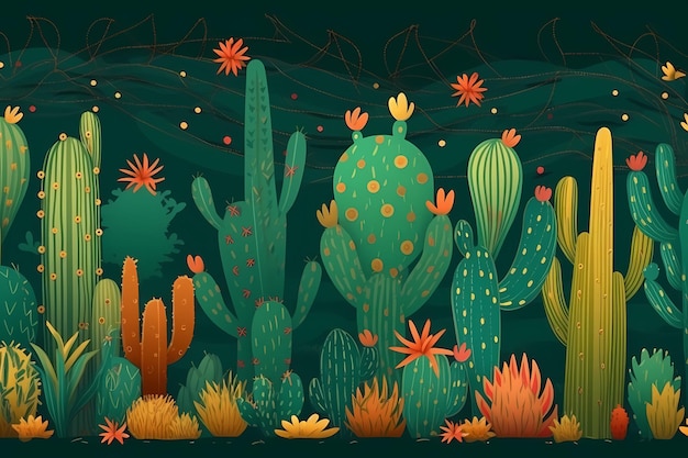 Fête fédérale de Cinco de Mayo au Mexique fond ilustration généré ai