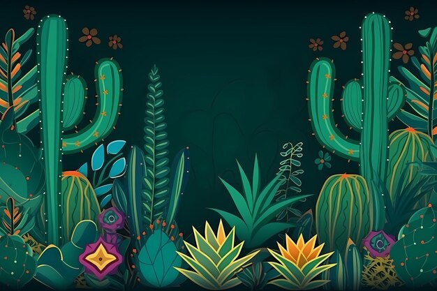 Fête fédérale de Cinco de Mayo au Mexique fond ilustration généré ai