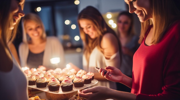 fête avec gâteau