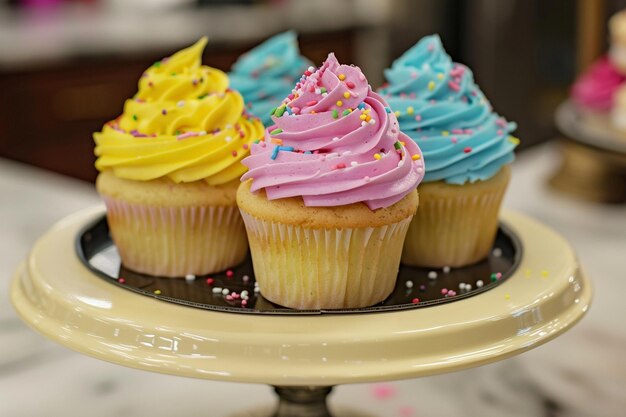 Une fête de gâteaux colorée et amusante