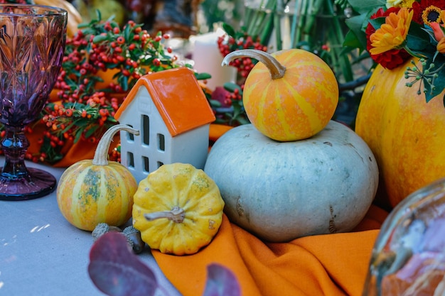 Fête d'Halloween et citrouilles d'Halloween