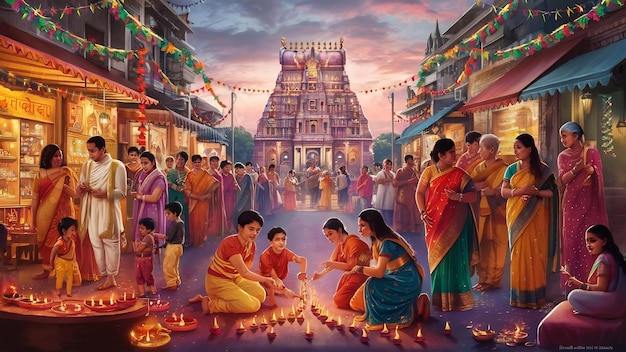 La fête indienne de Diwali