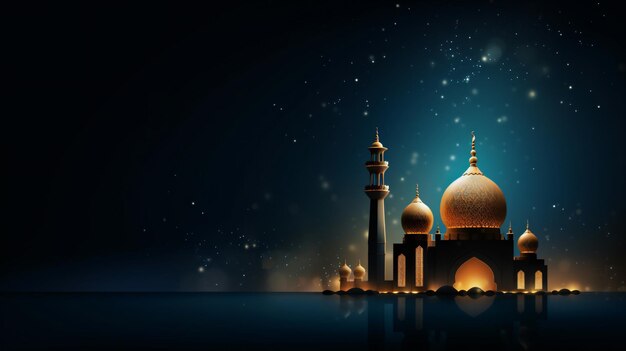 Fête islamique de l'Aïd Mubarak au croissant de lune