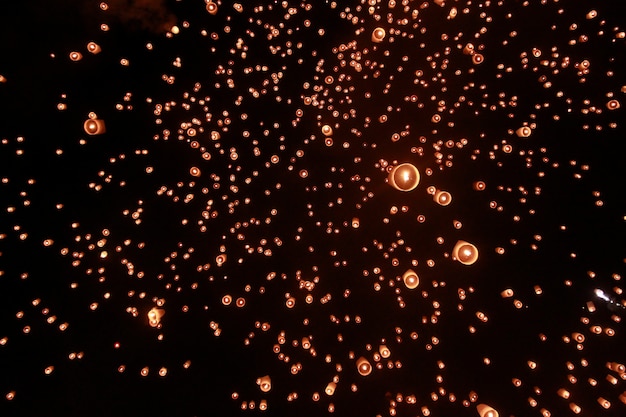 Photo fête des lanternes en thaïlande