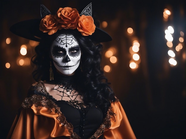 Fête des morts selon la tradition Catrina