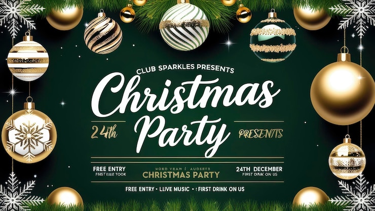 Photo fête de noël au club sparkles