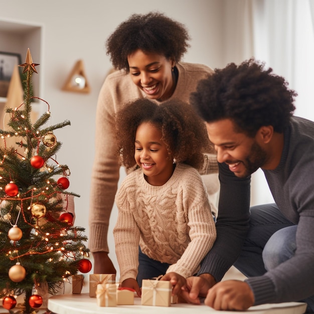 Une fête de Noël en famille