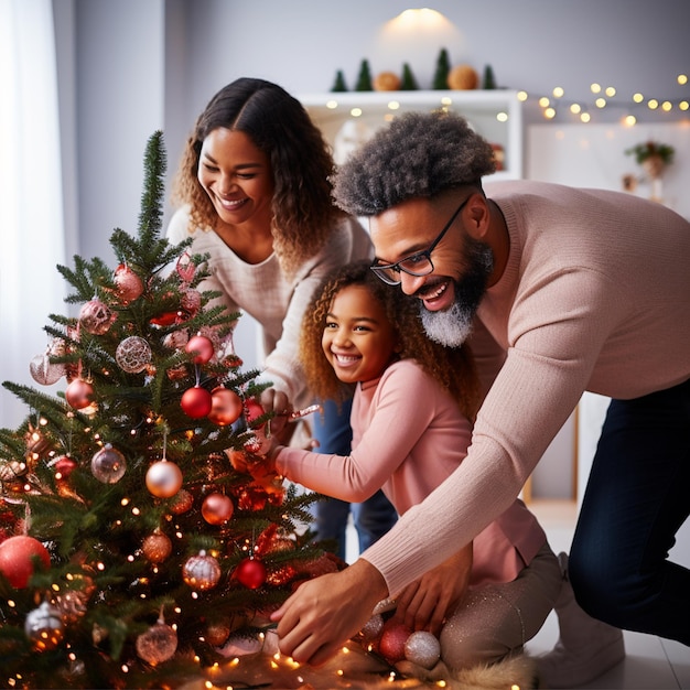 Une fête de Noël en famille