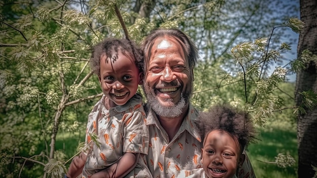 fête des pères célébration de l'art illustration hommes de famille