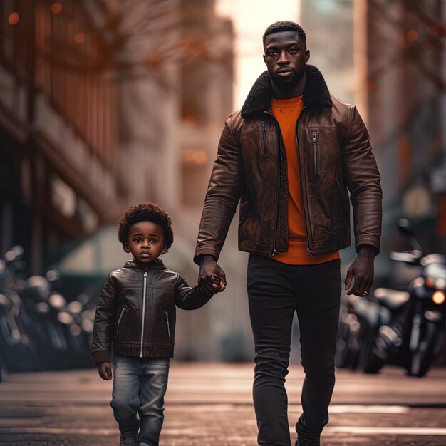 fête des pères célébration de l'art illustration hommes de famille