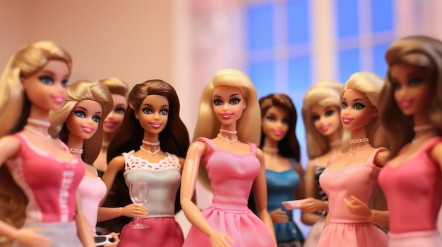 Photo fête des poupées barbie