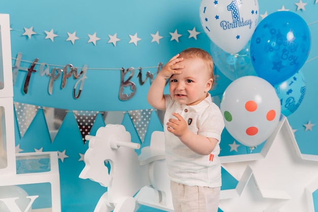 Fête pour un an bébé garçon