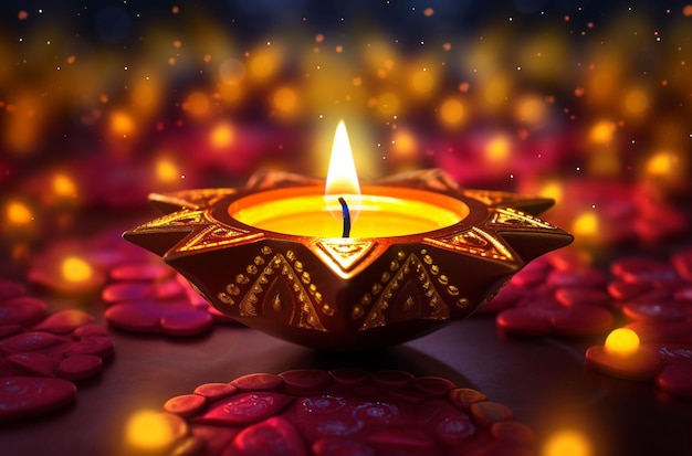 Fête traditionnelle indienne de Diwali