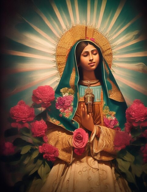 Photo la fête de la vierge de guadalupe