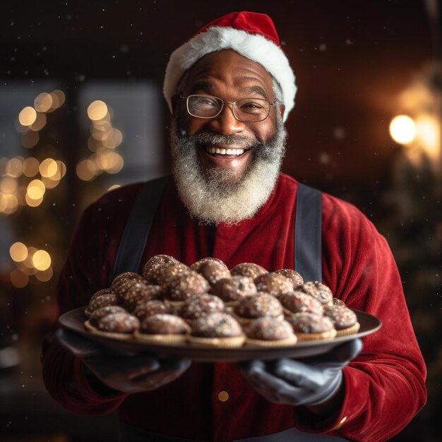 Des fêtes de Noël enchanteuses, des cadeaux pour la famille et l'esprit joyeux du Père Noël