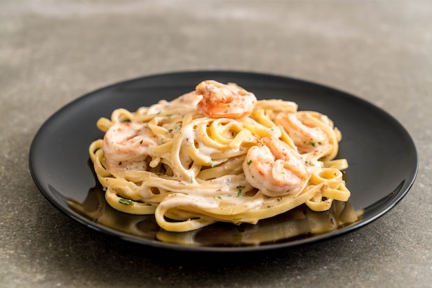 fettuccini aux crevettes