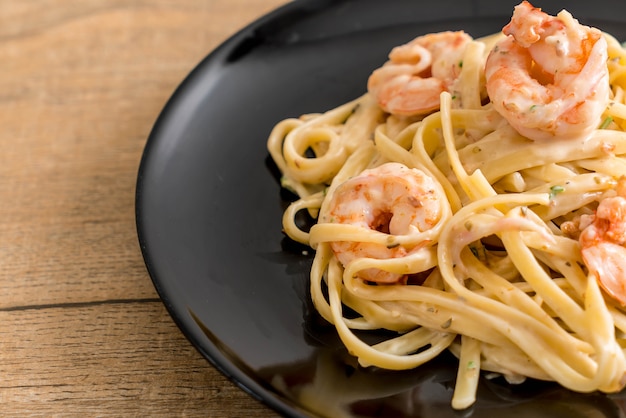 fettuccini aux crevettes