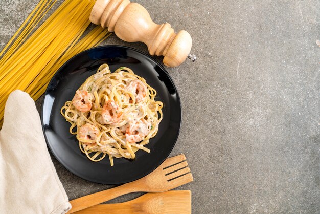 fettuccini aux crevettes