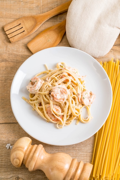 fettuccini aux crevettes